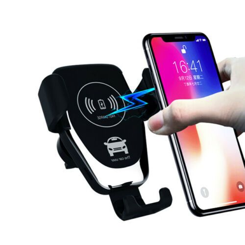 10W Wireless Car Charger Mount — Auto-Clamping, Works with iPhone & Android